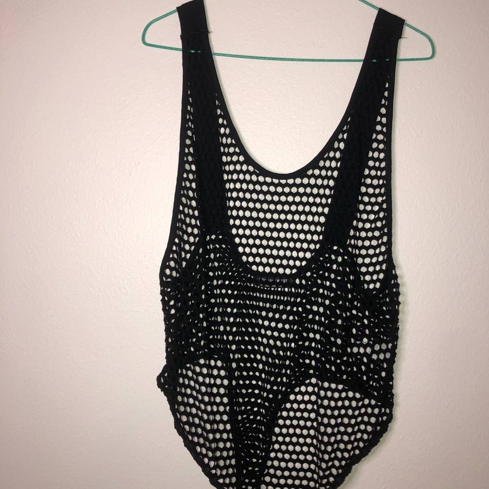 Fishnet thong bodysuit